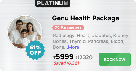 GENU HEALTH PACKAGE - PLATINUM (TOTAL 70 PARAMETERS)